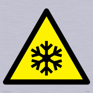 W010 Warning: Low temperature/freezing conditions